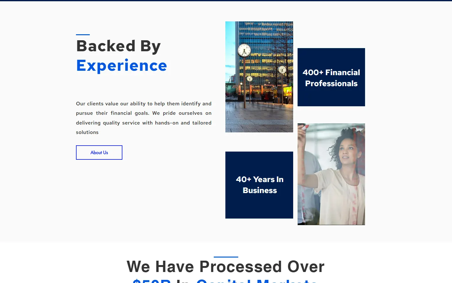 Finjet Capital website, section 2