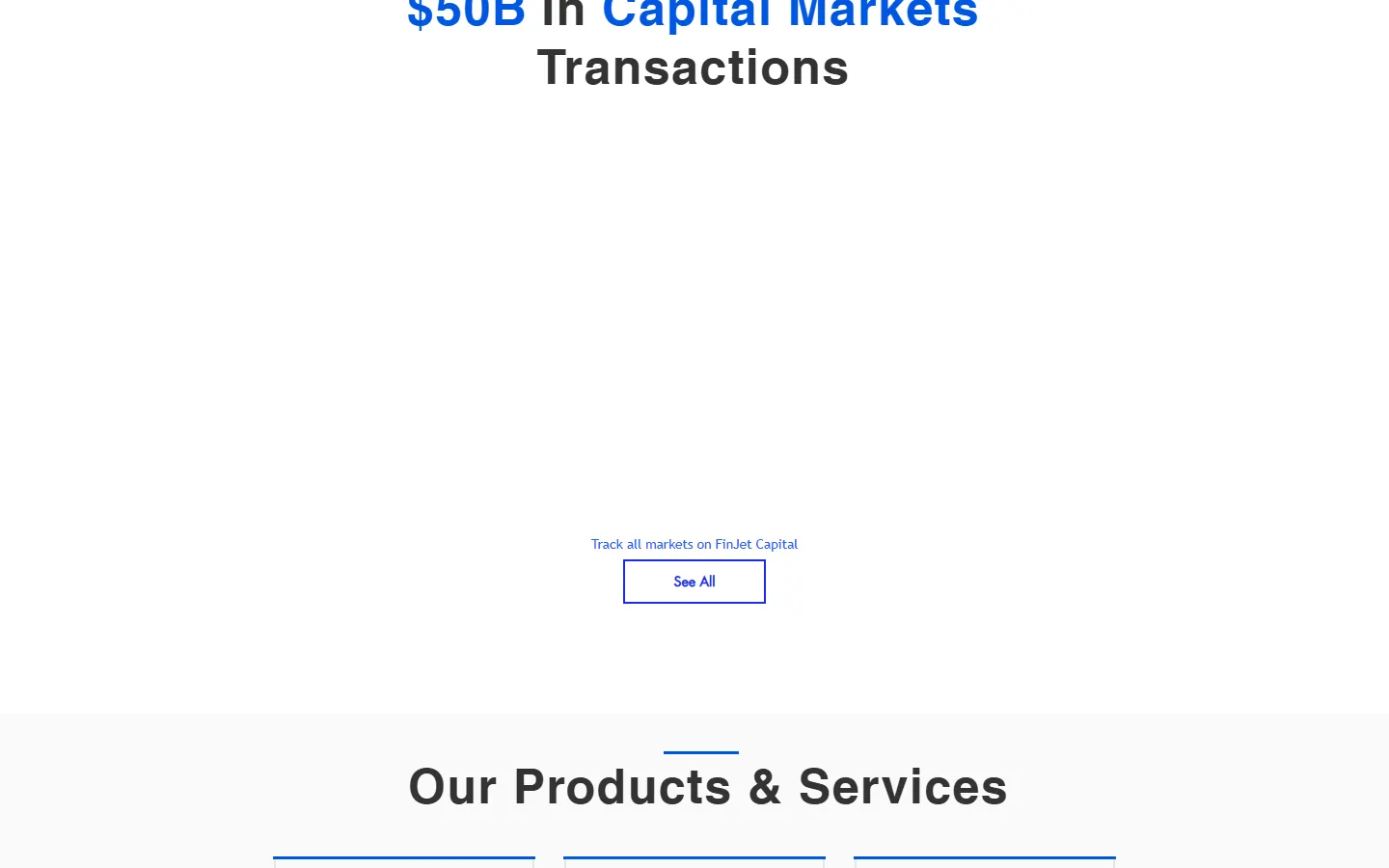 Finjet Capital website, section 3